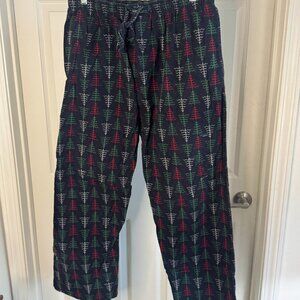 Lucky Brand XL Blue Holiday Christmas Tree PJ Pants EUC